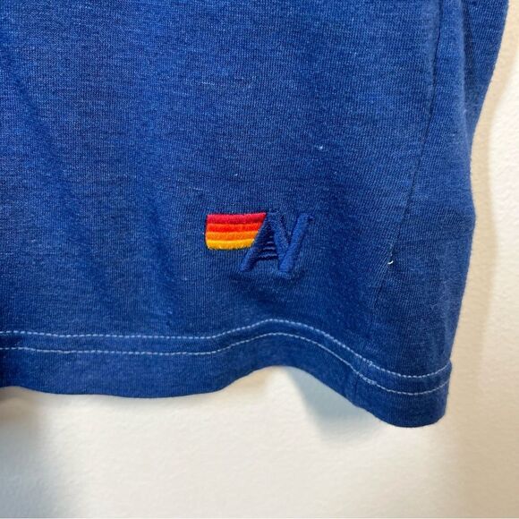 Aviator Nation Unisex Men and Women Size XL Blue Pray for Surf V-Neck T-Shirt - Picture 4 of 8